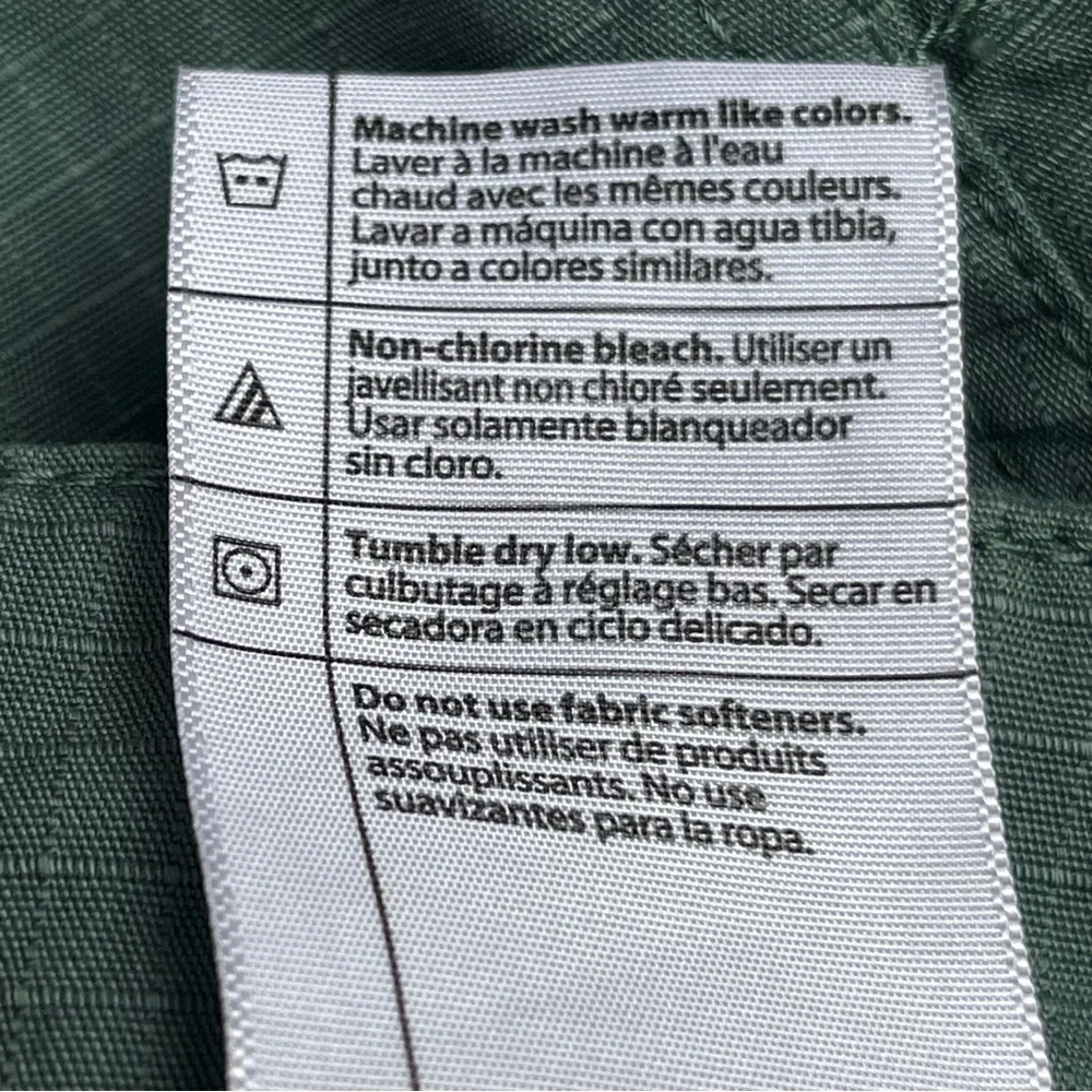 Carhartt Green Work Shorts Women 12 33x9”‎ Roll Tab BS213-W Force Rip Stop - Picture 12 of 12